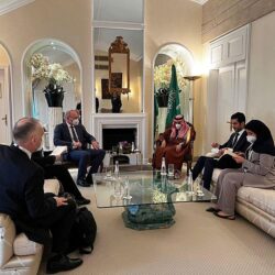 الأمير فيصل بن فرحان يلتقي وزيرة خارجية بلجيكا