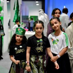 مباني وزارة الداخلية وقطاعاتها الأمنية تكتسي اللون الأخضر ابتهاجًا باليوم الوطني (92)