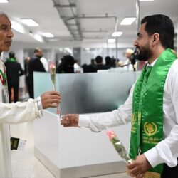 مشائخ محافظة محايل عسير يستقبلون مشائخ محافظة القنفذة