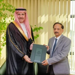 سمو وزير الخارجية يستقبل وزير الخارجية البحريني