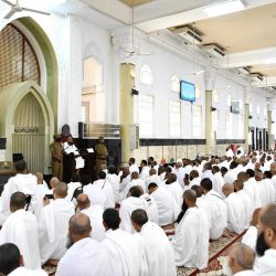 الشيخ السديس يحث الحجاج على كثرة التلبية من حين الإحرام بالحج إلى الشُّروع في رمي جمرة العقبة يوم العيد