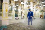 جهود دائبة في تهيئة المسجد النبوي للزوار والمصلين