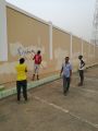 مبادرة تطوعية من نادي ثريبان في العرضيات لإزالة كتابات الجدران