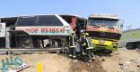 حادث تصادم شاحنة بحافلة ركاب في مكة يسفر عن وفاة شخصين وإصابة ٢٦ آخرين