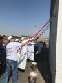 إعادة طلاء الجدران ضمن سلسلة المبادرات التطوعية لاتصالات مكة