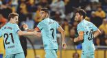 الدوري الإسباني: برشلونة يهزم لاس بالماس في الدقائق الأخيرة
