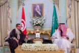 خادم الحرمين الشريفين يستقبل وزير الشؤون الدينية التونسي