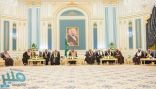 خادم الحرمين الشريفين يستقبل الأمراء ومفتي عام المملكة والعلماء