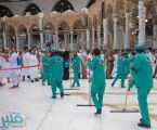 رئاسة شؤون الحرمين تجند 4 آلاف عامل لتنظيف صحن المطاف ليلة 27 رمضان