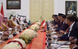 خادم الحرمين ورئيس جمهورية إندونيسيا يعقدان جلسة مباحثات رسمية