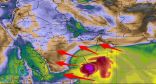 بالفيديو.. ” الجهني ” يشرح آخر مستجدات العاصفة ” لبان “
