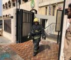 حريق في مبنى الأحوال المدنية بالدمام (فيديو)