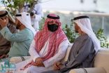 سمو ولي عهد أبو ظبي يستقبل سمو الأمير عبدالعزيز بن سعود بن نايف