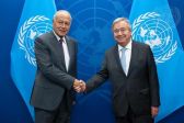 الأمين العام للجامعة العربية يلتقي الأمين العام للأمم المتحدة