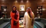 سفيرة المملكة لدى الولايات المتحدة تستقبل وزير التعليم