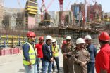 مدني مكة يقوم بزيارة تفقدية لأبراج كدي الإنشائية