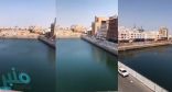 بالفيديو.. المياه الجوفية تحول قطعة أرض لبحيرة في جدة