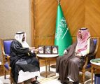 تركي بن محمد بن فهد يستقبل سفير دولة الكويت لدى المملكة