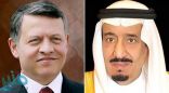 الملك سلمان يتلقى برقية عزاء من ملك الأردن باستشهاد مدنيين بجازان
