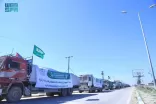 وصول قوافل إغاثية سعودية جديدة إلى شمال قطاع غزة