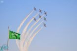 وزارة الدفاع وفريق فرسان الإمارات يشاركان بالعروض الجوية في كل من الرياض والشرقية وجدة