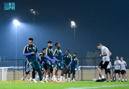 الأخضر يختتم تحضيراته استعدادًا لمواجهة المنتخب المغربي سعيًا لحسم الصدارة