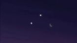 هلال شعبان يظهر بالقرب من كوكبي زحل والزهرة مساء اليوم في مشهد فلكي مميز