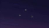 هلال شعبان يظهر بالقرب من كوكبي زحل والزهرة مساء اليوم في مشهد فلكي مميز