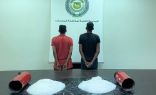 القبض على شخصين بحوزتهما (11.96) كيلوجراماً من مادة الميثامفيتامين المخدر
