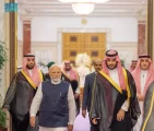 سمو ولي العهد يستقبل رئيس وزراء الهند ويعقدان جلسة مباحثات رسمية ويرأسان مجلس الشراكة الإستراتيجية السعودي الهندي