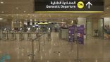 استعدادات مطار الملك فهد الدولي لاستئناف الرحلات الداخلية