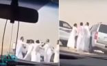 مشاجرة جماعية على طريق الرياض بسبب مرور عدد من الإبل
