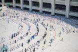 “شؤون الحرمين” تُعلن خطة تفويج المعتمرين أثناء هطول الأمطار بالمسجد الحرام