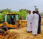 “مذكور” يقف ميدانياً على أعمال المعالجة للمواقع المتضررة إثر الأمطار والسيول بالدرب