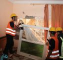 مدني مكة : سقوط قطعة صخرية على جزءٍ من غرفة مبنى فندقي