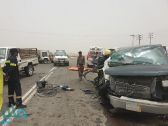 حادث تصادم بمحافظة “الليث” يسفر عن إصابة 7 معلمات ومواطن