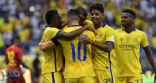النصر يفتتح بطولة الدوري بهدفين في مرمى ضمك