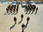 شرطة منطقة الجوف تحتفي بيوم العلم وتطلق مسيرة الأمن