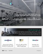 وزارة الصناعة والثروة المعدنية تعلن انضمام 3 شركات وطنية إلى برنامج المنارات الصناعية