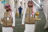 ٤٥٠ جولة تطييب وتبخير بالمسجد النبوي خلال الثلث الأول من رمضان