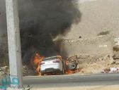 فيديو وصور.. مصرع مواطنة تقود مركبة بـ “أحد ثربان” وإصابة مرافقتها في حادث مروع