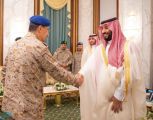 ولي العهد يستقبل عددا من كبار المسؤولين والقادة في وزارة الدفاع بمناسبة عيد الفطر