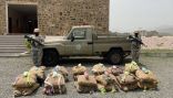 حرس الحدود بعسير يحبط محاولة تهريب 85 كيلوجرامًا من نبات القات المخدر