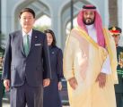 سمو ولي العهد يستقبل رئيس كوريا ويعقدان جلسة مباحثات رسمية