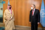 وزير الخارجية يلتقي الأمين العام للأمم المتحدة