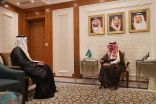 وزير الخارجية يستقبل سفير قطر لدى المملكة
