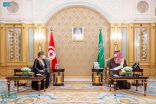 ولي العهد يلتقي رئيسة الحكومة التونسية