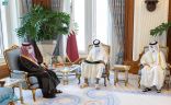 ولي العهد يبعث رسالة إلى أمير قطر تتعلق بتعزيز العلاقات الأخوية بين البلدين الشقيقين