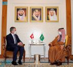 الأمير فيصل بن فرحان يستقبل وزير الخارجية السويسري
