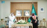 الأمير عبدالعزيز بن سعود يستقبل ولي عهد دبي